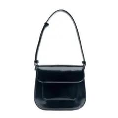 ZARA ザラ　クロスボディバック　黒　ショルダーバッグ　エナメル