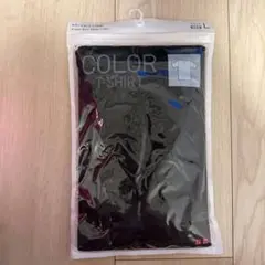 カラー Vネック Tシャツ Lサイズ 黒　ユニクロ