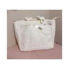 ホワイト フリル トートバッグ 痛バッグのサムネイル