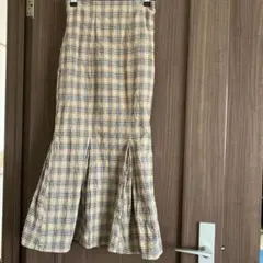 FREE'S MART チェック柄フレアスカート