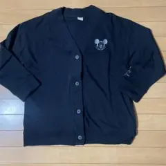 ディズニー ミッキーマウス カーディガン 黒