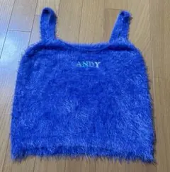 【Candy Stripper】CANDY FLUFFY ニットキャミソール紫のサムネイル