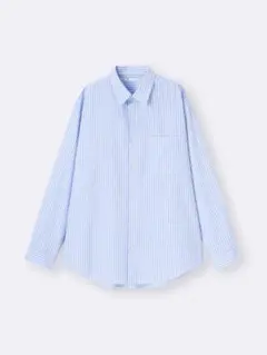 GU ジーユー イージーケアブロードシャツ 64 BLUE XLサイズ