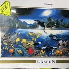 クリスチャン.リース.ラッセン作　大型　海　イルカ　鯨　魚達の　図柄作品　です クリスチャン.リース.ラッセン作 大型 海 イルカ 鯨 魚達の 図柄作品