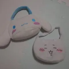 シナモロール＆ちいかわぬいぐるみポーチ 2点セット