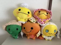 みかんぼうや　ぬいぐるみ　絵本バージョン　5体セット 非売品 みかんぼうやとフルーチェメイツ オリジナルぬいぐるみ五個
