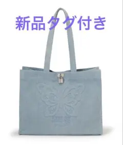 LILY BROWN×ANNA SUI バリエーショントートバッグ　ブルー　新品のサムネイル
