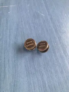ブロンズ エンボス加工 カフリンクス