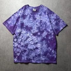 anvil 00s タイダイ染め　柄　y2k カジュアル　ストリート　紫　L