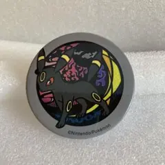 ポケモン　 切り絵シリーズ キラキラ缶　バッジ ブラッキー