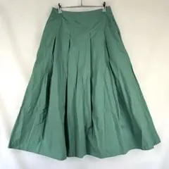 UNITED ARROWS フレアスカート グリーン ロングスカート コットンのサムネイル