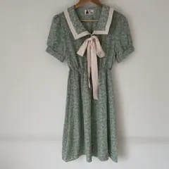 Clice de Paris 花柄 セーラーカラー 半袖ワンピースのサムネイル