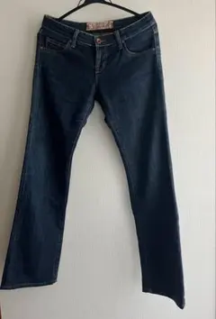 ブーツカットデニム・ダークブルー