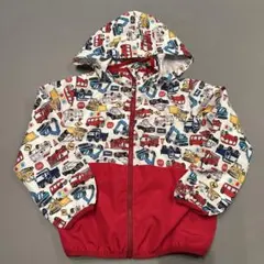 西松屋 働く車 ウィンドーブレーカー マウンテンパーカー 120cm