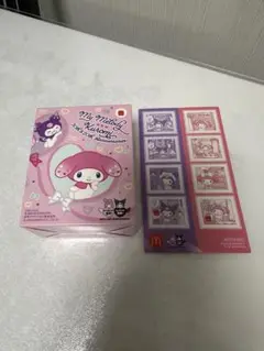 マイメロディ　ハッピーセット　マスコット　ステッカー￼付き
