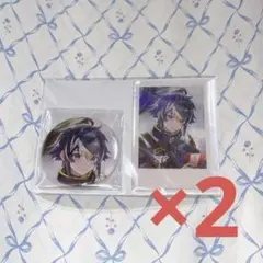 伊波ライ 2024 誕生日グッズ 缶バッジ＆チェキ風カード 2点