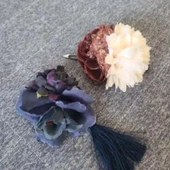 花髪飾り２つセット