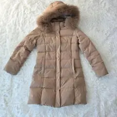 Demi-Luxe BEAMS ダウンコート 36 ブルーフォックス ベージュのサムネイル