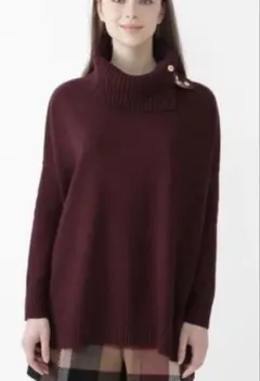 BLUE LABEL CRESTBRIDGE 2wayオフタートルネックニット