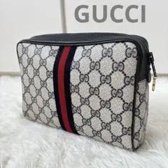 美品☆GUCCI☆オールドグッチ☆GG シェリーライン セカンドバッグ☆ポーチのサムネイル
