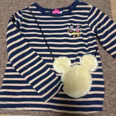 ミッキー ミニー 刺繍 トレーナー