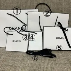 CHANEL ホワイトショップ袋 5枚セット