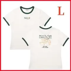 マルボンゴルフ Tシャツ レディース シャツ Malbon Golf 半袖 白L