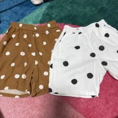 ローリーズファーム　ブランシェス　ドット柄ハーフパンツ 2点セット