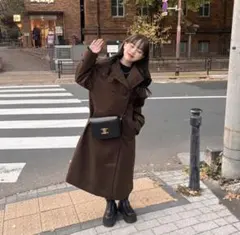 NUGU ブラウン ロングコート