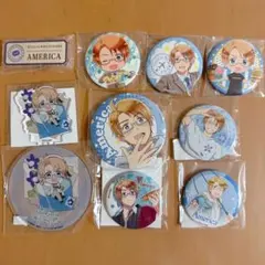 ヘタリア アメリカ 缶バッジ 食べ歩き タワレコ アクスタ アニカフェ 郵便屋