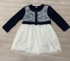 花の刺繍入りフォーマルワンピース 90cm