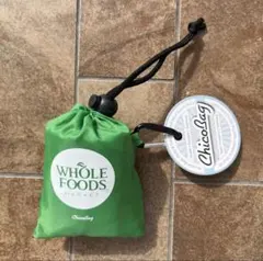 新品未使用 Whole Foods Market フック付き折りたたみエコバッグ
