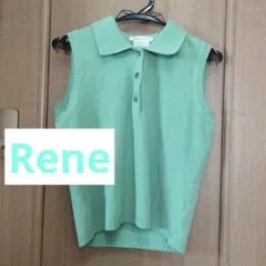 Reneルネ♡パイル地グリーンノースリトップス夏のサムネイル