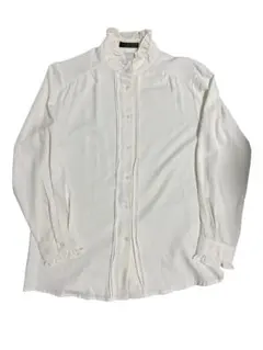 【値下げ中】DAZY ホワイト フリル襟 シャツM/ガーリー