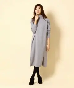 BABYLONE ハイネックニットワンピース