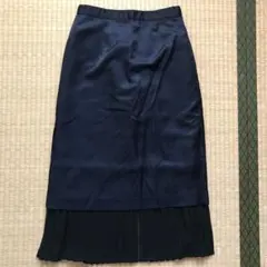 ローズバッド　ベロア　プリーツ　ナロースカート