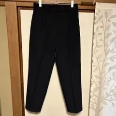 UNIQLO タックテーパードパンツ ネイビー M ユニクロ