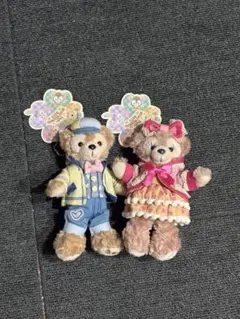 ダッフィー&シェリーメイ　heat warming days ぬいぐるみバッジ