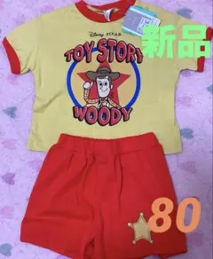 新品Disneyトィストーリー　Tシャツ上下⭐️80サイズのサムネイル