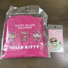 日焼けキティ　エコバッグ　ステッカー　新品未開封