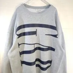 GAP　ギャップ　スウェット　両面プリント　ビッグロゴ　グレー　XLサイズ