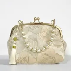 卒業式 入学式 セレモニー パーティーバック パールがま口 和装 着物 袴 洋装