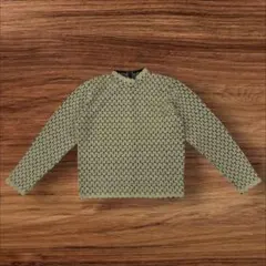 オリーブグリーン 花柄 長袖 トップス