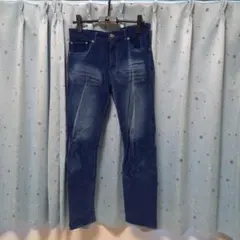 極美品】パネロ スキニー デニム パンツ PANERO 濃紺 ヒゲ - メルカリ