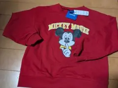 Disney ミッキーマウス トレーナー 130cm 新品タグ付き 赤