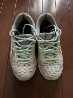 asics スニーカー グレー レディース
