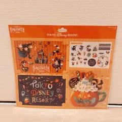 ディズニー　ハロウィン　ポストカード　ステッカー　シール