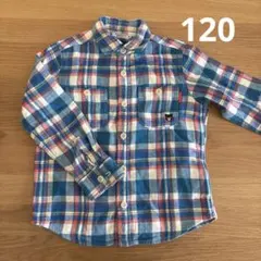 DOUBLE.B ミキハウス チェックシャツ 120cm