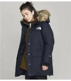 THE NORTH FACE ダウンロングコート ブラック　ファー付き　美品 THE NORTH FACE ノースフェイス ダウンコート ロングコート