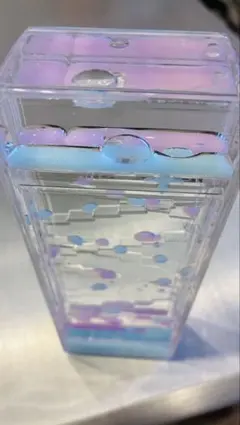 オイルタイマー　液体モーションおもちゃ ピンクと青　リラックス効果　オシャレ雑貨